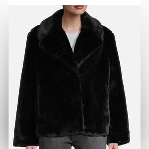 Apparis Women's Black Faux Fur Milly Jacket